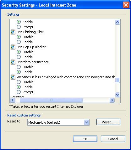 How to remove POP up blockers in IE